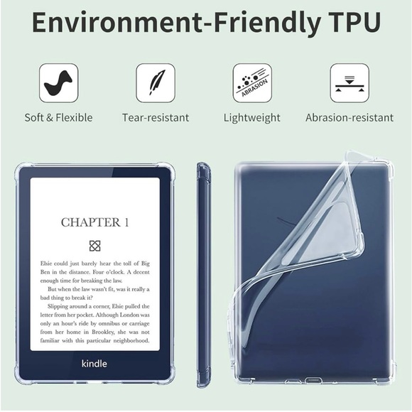Clear Kindle Case for (6.8") All-New Kindle Paperwhite 11th Generation - Picture 6 of 6